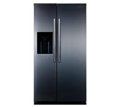 BAUMATIC  B25SE American-Style Fridge Freezer - Stainless Steel